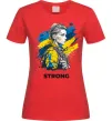 Женская футболка Ukraine strong Красный Женская футболка Ukraine strong Красный фото