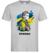 Мужская футболка Ukraine strong Серый Мужская футболка Ukraine strong Серый фото