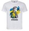 Мужская футболка Ukraine strong Белый фото