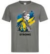 Мужская футболка Ukraine strong Графит фото