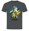 Мужская футболка Ukraine strong Графит Мужская футболка Ukraine strong Графит фото