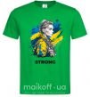 Мужская футболка Ukraine strong Зеленый фото