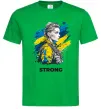Мужская футболка Ukraine strong Зеленый Мужская футболка Ukraine strong Зеленый фото