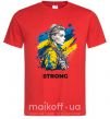 Чоловіча футболка Ukraine strong Червоний фото