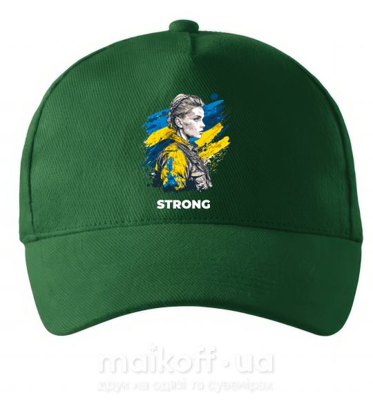 Кепка Ukraine strong Темно-зеленый фото
