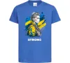 Детская футболка Ukraine strong Ярко-синий Детская футболка Ukraine strong Ярко-синий фото