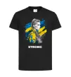 Детская футболка Ukraine strong Черный фото