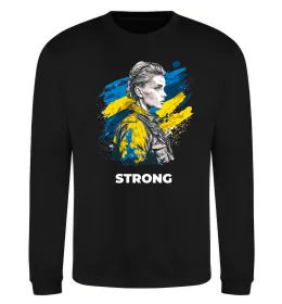 Світшот Ukraine strong Чорний фото