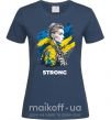 Жіноча футболка Ukraine strong Темно-синій фото