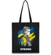 Еко-сумка Ukraine strong Чорний фото