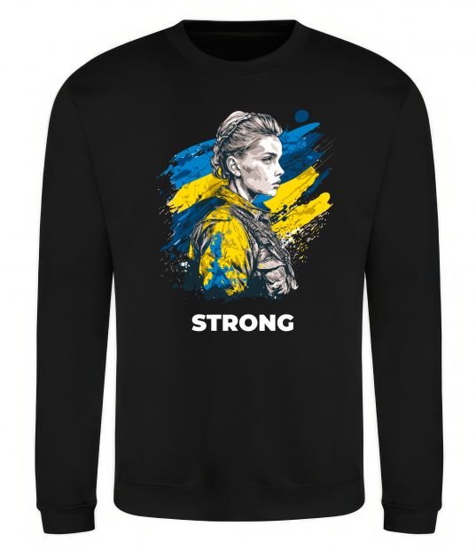 Свитшот Ukraine strong Черный фото