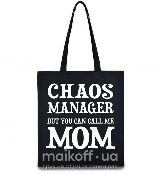 Еко-сумка Chaos manager mom Чорний фото