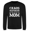 Світшот Chaos manager mom Чорний фото