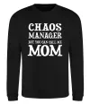 Свитшот Chaos manager mom Черный фото