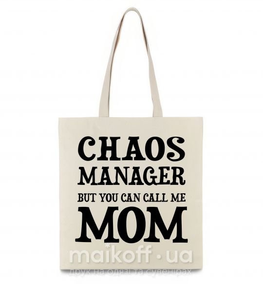 Эко-сумка Chaos manager mom Бежевый фото