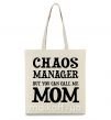 Эко-сумка Chaos manager mom Бежевый фото