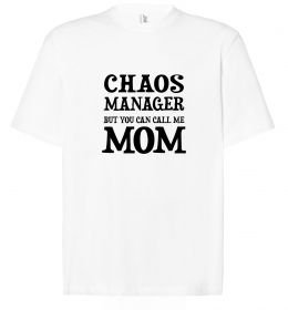 Футболка Оверсайз Chaos manager mom