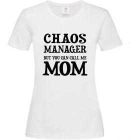 Женская футболка Chaos manager mom