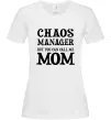 Жіноча футболка Chaos manager mom Білий фото