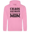 Жіноча толстовка (худі) Chaos manager mom Рожевий фото