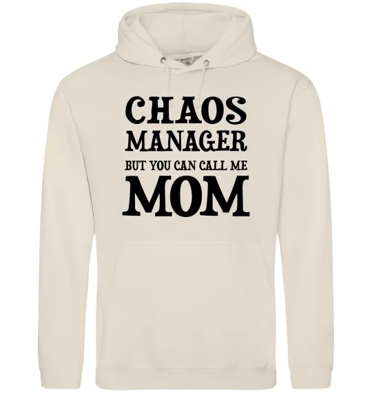 Женская толстовка (худи) Chaos manager mom Таш фото