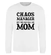 Світшот Chaos manager mom Білий фото