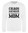 Світшот Chaos manager mom Білий фото