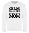 Свитшот Chaos manager mom Белый фото