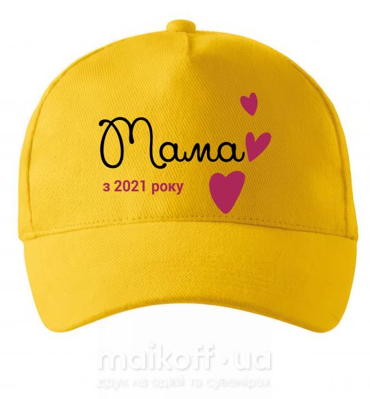 Кепка Мама з 2021 року Сонячно жовтий фото