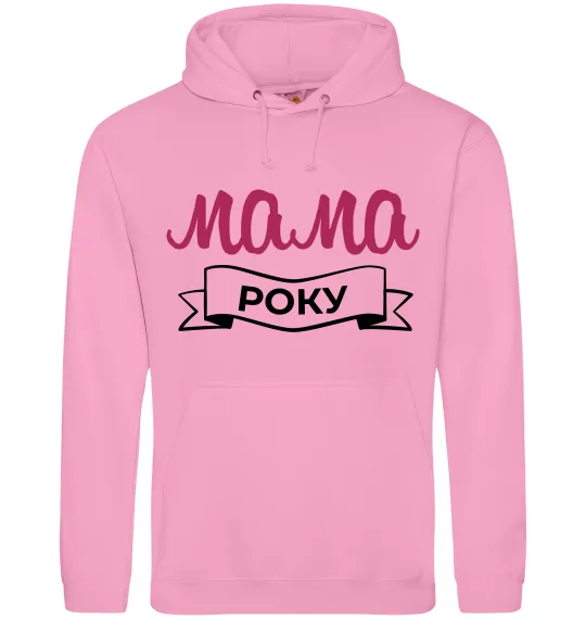 Женская толстовка (худи) Мама року Розовый фото