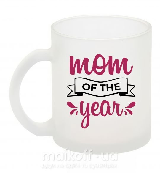 Чашка скляна Mom of the year Фроузен фото