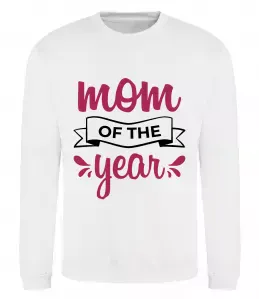 Свитшот Mom of the year Белый фото
