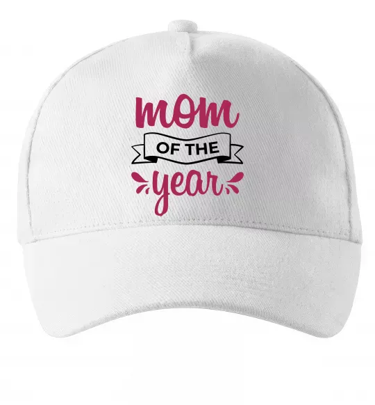 Кепка Mom of the year Білий фото