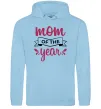 Жіноча толстовка (худі) Mom of the year Блакитний фото
