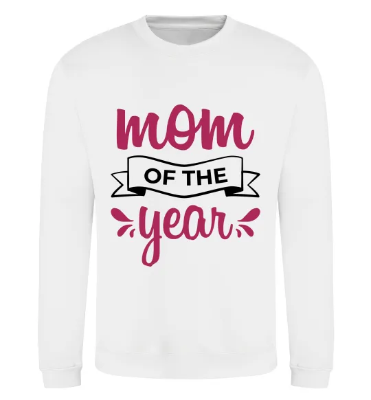Свитшот Mom of the year Белый фото