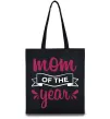 Еко-сумка Mom of the year Чорний Еко-сумка Mom of the year Чорний фото