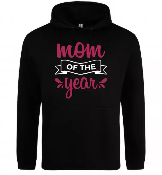 Женская толстовка (худи) Mom of the year Черный фото