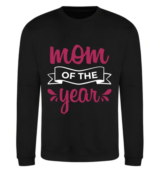 Свитшот Mom of the year Черный фото