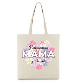 Эко-сумка Найкраща мама у світі з квітами