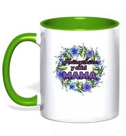 Чашка з кольоровою ручкою Найчарівніша у світі мама