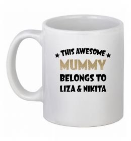 Чашка керамическая This mummy belongs to Liza and Nikita