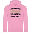 Жіноча толстовка (худі) This mummy belongs to Liza and Nikita Рожевий фото