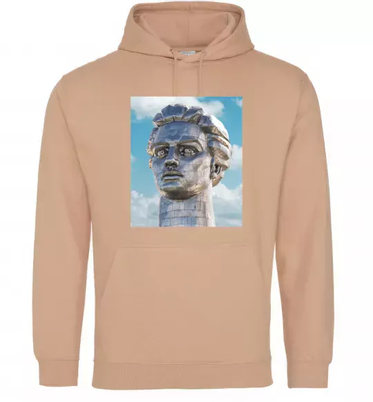 Мужская толстовка (худи) Батьківщина-Мати портрет Песочный фото