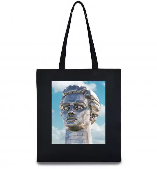 Эко-сумка Батьківщина-Мати портрет Черный фото