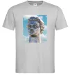 Чоловіча футболка Батьківщина-Мати портрет Сірий фото