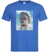 Чоловіча футболка Батьківщина-Мати портрет Яскраво-синій фото