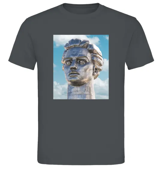 Чоловіча футболка Батьківщина-Мати портрет Графіт фото