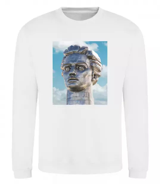 Світшот Батьківщина-Мати портрет Білий фото