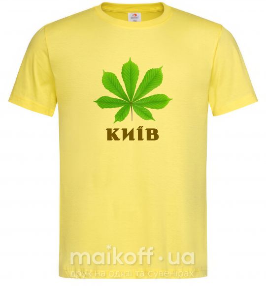 Чоловіча футболка Київ каштан Лимонний фото