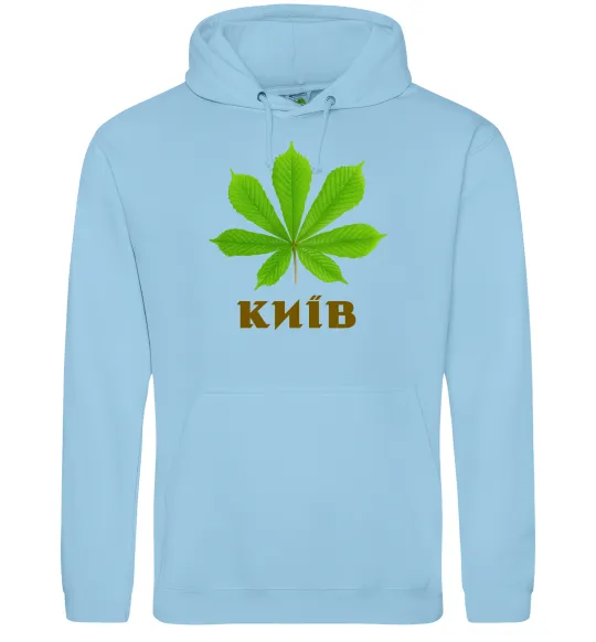 Женская толстовка (худи) Київ каштан Голубой фото